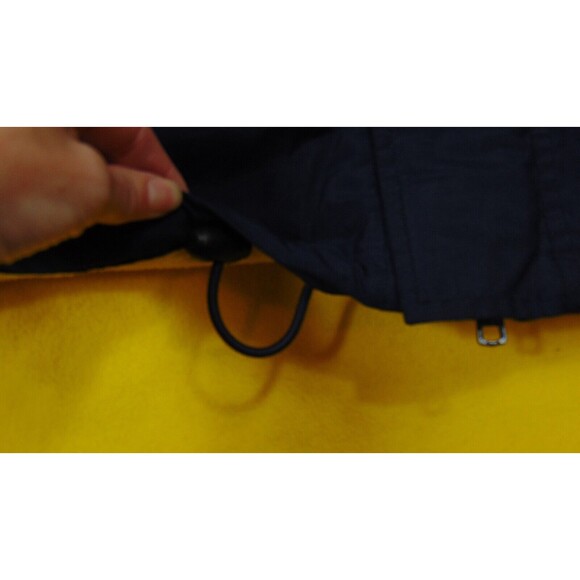 Vintage Tommy Hilfiger Mens Ski Jacket Size XXL Fleece Hooded Flag Logo Blue 2XL - Picture 7 of 16